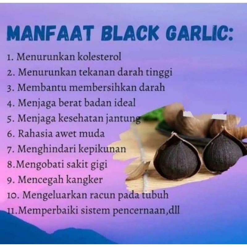 

Black Garlic / Bawang Hitam