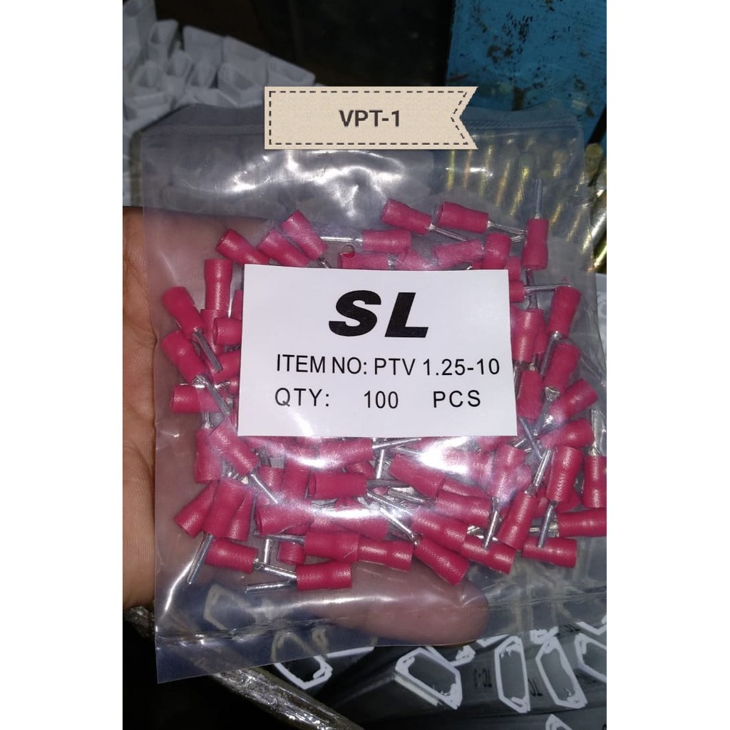 Skun Pin 1.5mm / Skun Tusuk 1.25-10 / Insulate Pin Terminal 0.25-1.5mm / VPT 1.25-10