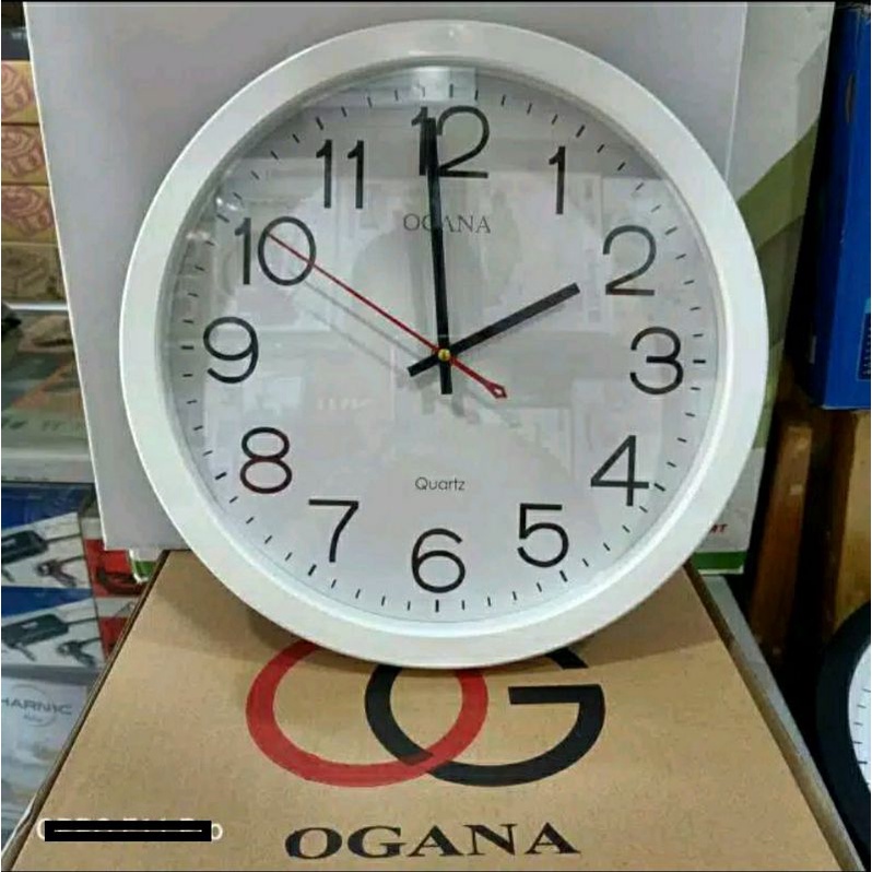 Jam Dinding Polos Elegan OGANA besar 32 cm