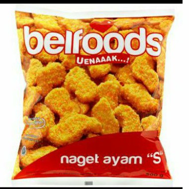 

Belfoods uenaaak chicken nugget bentuk S naget ayam bentuk S 500gr