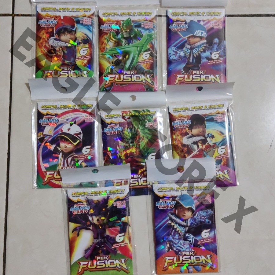 BoBoiBoy Galaxy Card Pek Fusion Versi 1 (SATUAN) , Pek Fusion Malaysia