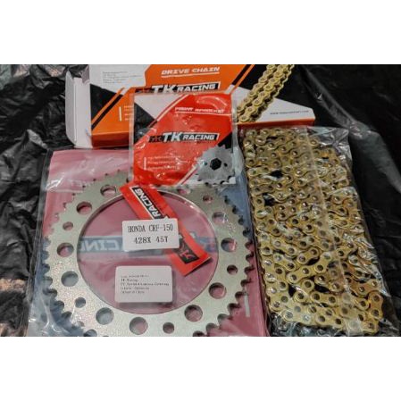Gear SET RANTAI 428 TK CRF150 CRF 150 TK RACING 140L
