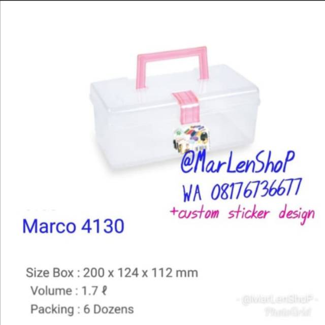 

GROSIR Box Kotak Marco 4130 Kecil Souveir Goodie Bag Ultah Manyue Obat Transparant