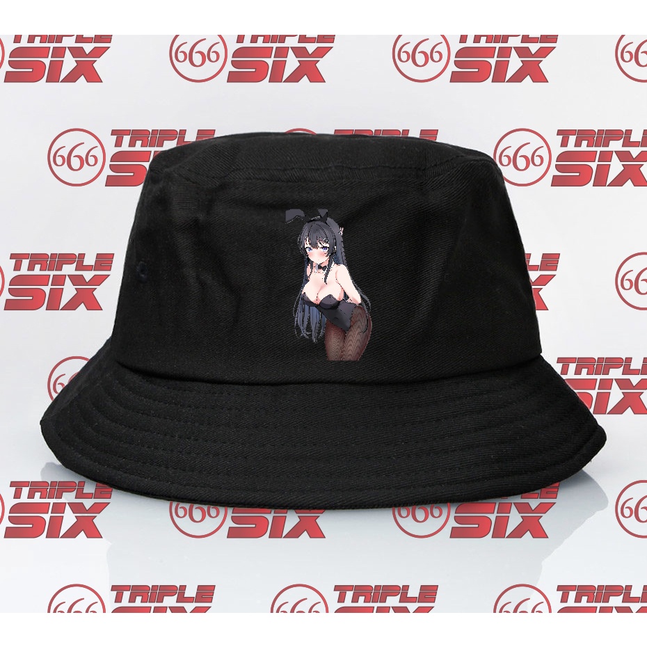 Topi Bucket Anime Waifu Mai Sakurajima Aobuta