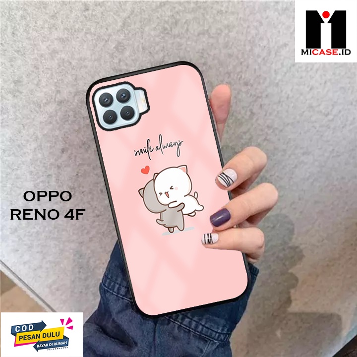 Case OPPO RENO 4F - Casing OPPO RENO 4F Fashion Case Terbaru 2022 MI.CASE [ LUCU ] Soft Case Glass O