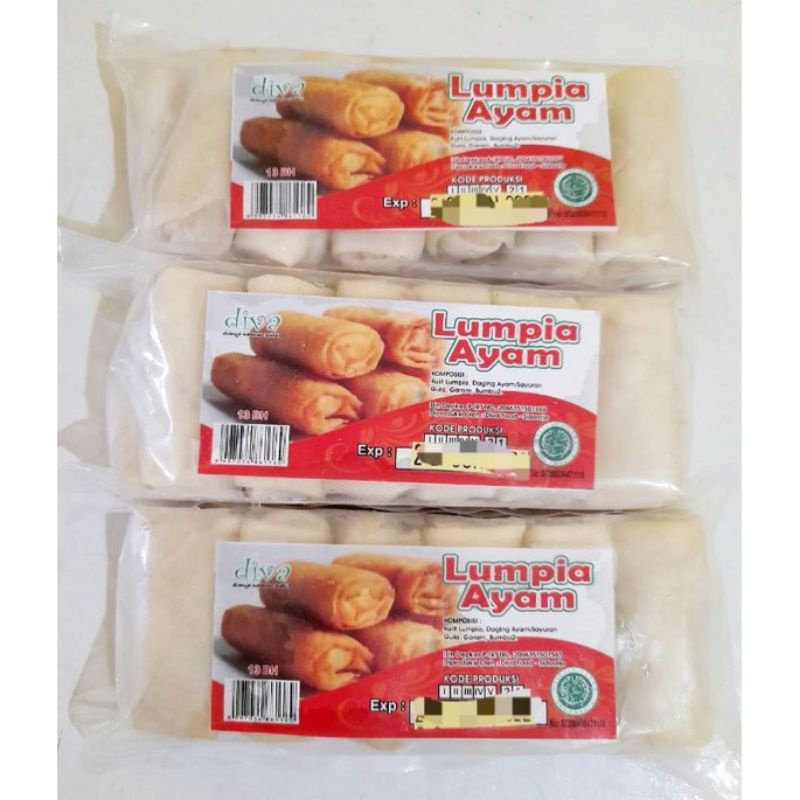 Free Packing Bubble Lumpia Ayam / Diva Lumpia Semarang Isi 13