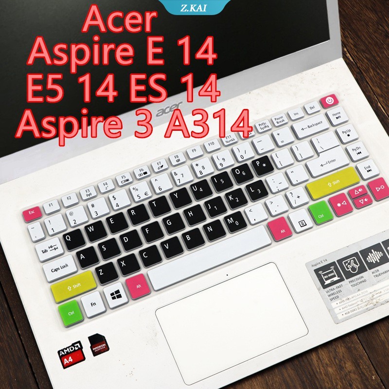 Skin Silikon Cover Pelindung Keyboard Laptop 14 &quot;Untuk Acer Aspire 3-32 - 31-21 E 14 E5 ES 422 432 473 474 475 476G ZK
