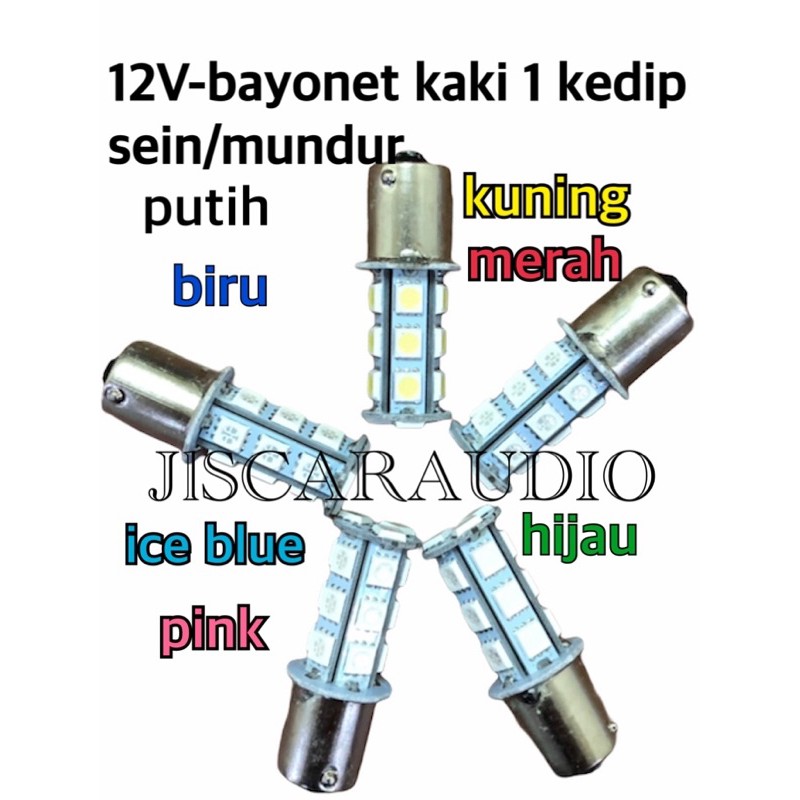 Bayonet kaki 1 12VOLT Kedip
