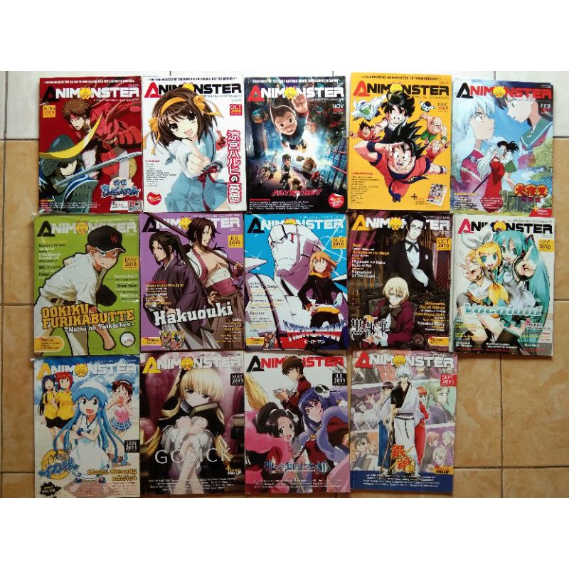 Majalah Animonster Edisi Tahun 2008/2009/2010/2011