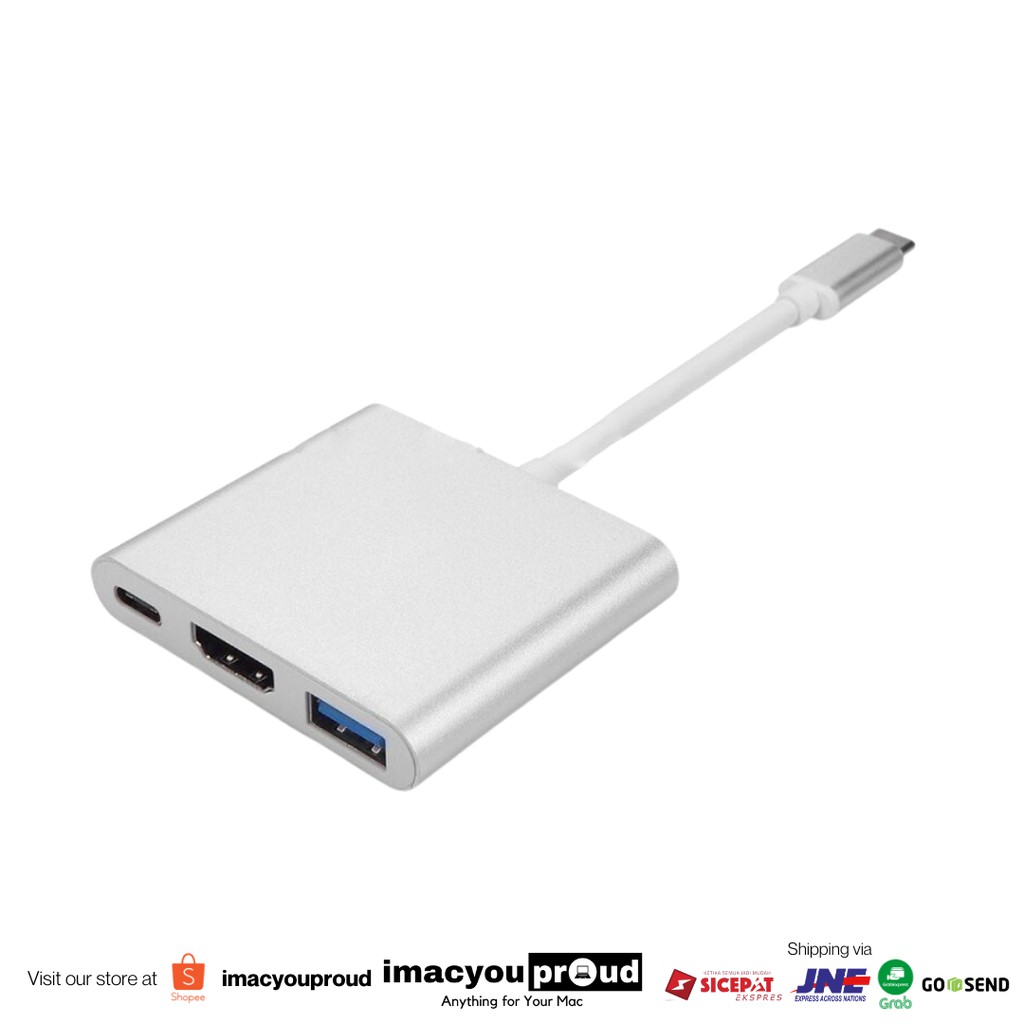 Adapter Hub USB Type C to HDMI 4K Multi Port USB 3.0 for Macbook Air