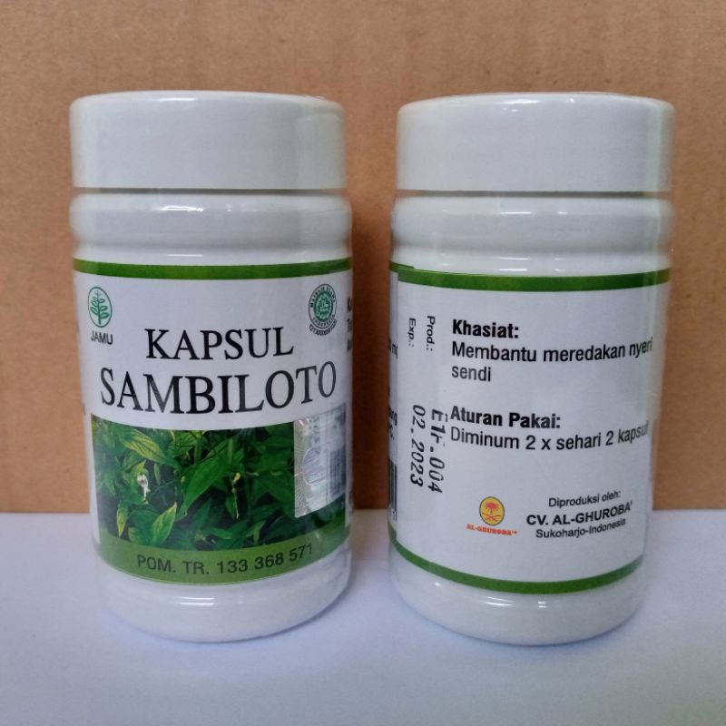 Sambiloto Kapsul Sambiloto BPOM Halal MUI Alghuroba ghuroba 60 Kapsul Murah Promo