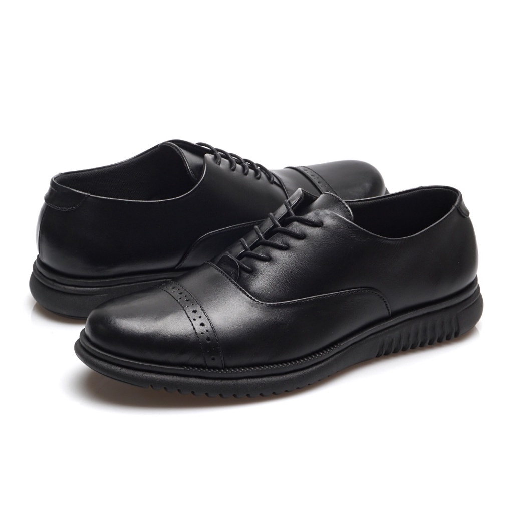 EINSTEIN BLACK ORIGINAL x KENZIOS Sepatu Kulit Sapi Asli Full Hitam Pria Formal Pantofel Tali Kerja Kantor Dinas Resmi Guru PNS Kantoran Pesta Undangan Kondangan Wedding Wisuda Kuliah Semi Casual Derby Oxford Genuine Leather Kenzio Footwear Keren Terbaru