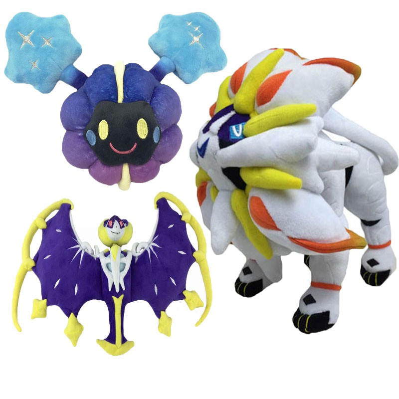 baby toys Free Shipping 3 Styles/Set Alola Solgaleo Lunala Cosmog 7-20" Cute Sun & Moon Plush Doll