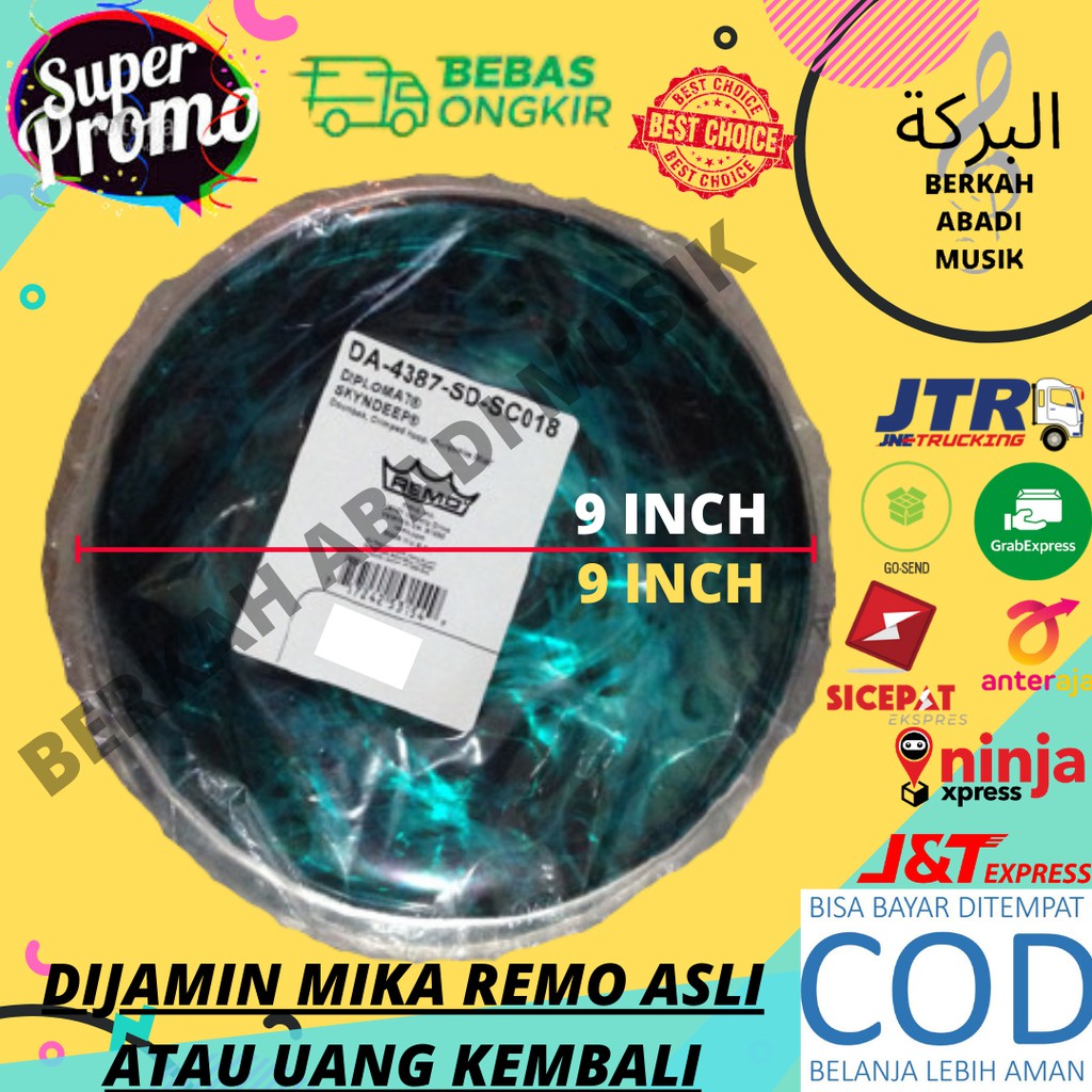 Mika remo 9 inch BIRU Bisa COD Bayar ditempat Mika Darbuka Remo Mika Remo Murah Mika Remo 9 inc