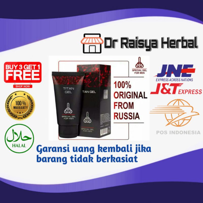TITAN GELL RUSIA | ASLI ORIGINAL | BPOM | PANJANG DAN BESAR PERMANEN