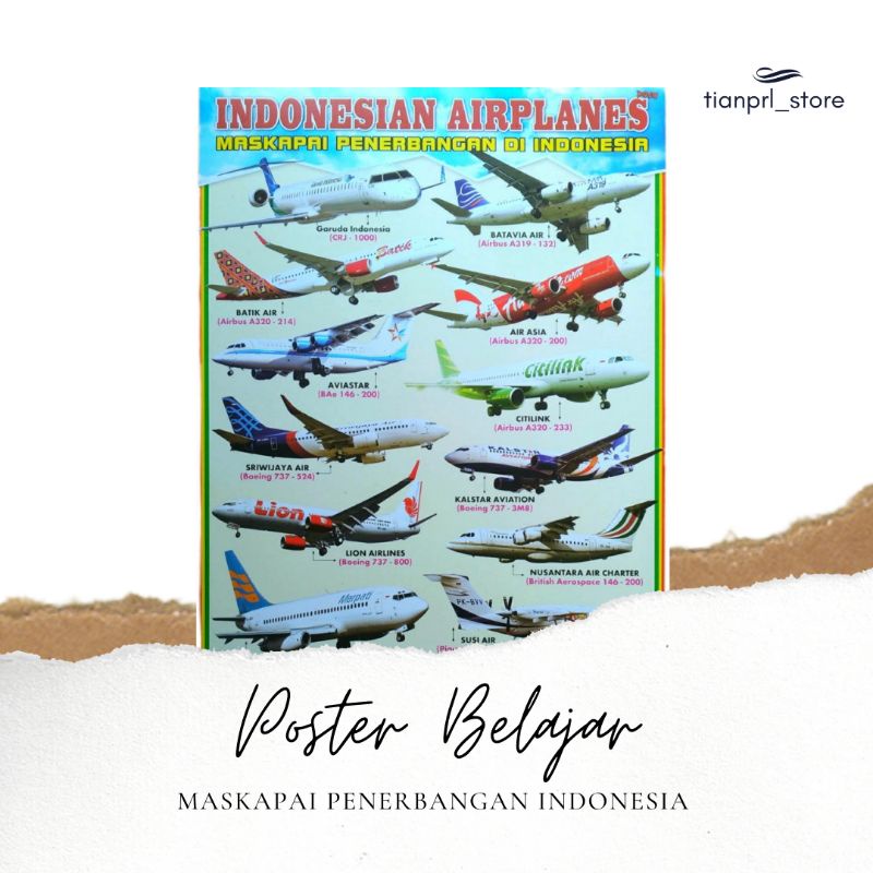 

POSTER BELAJAR INDONESIAN AIRPLANES