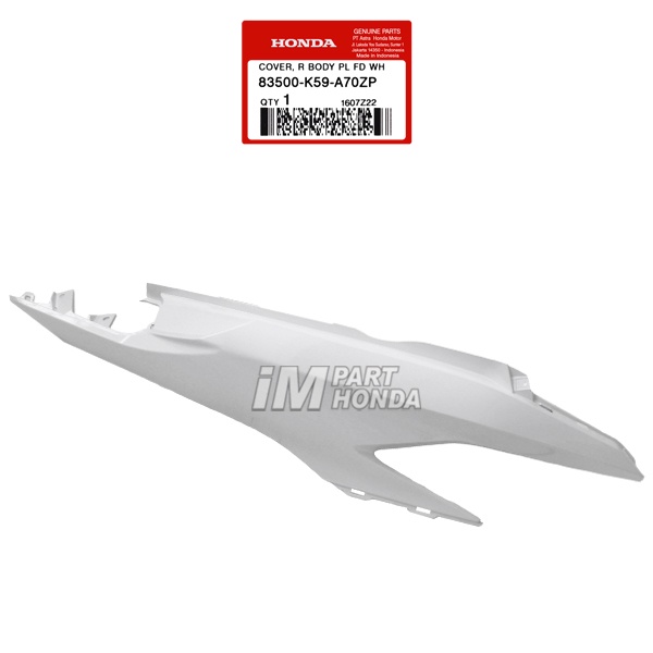 83500-K59-A70ZP Cover Body Kanan Vario 150 LED 2018 - 2021 Putih Mutiara JKT