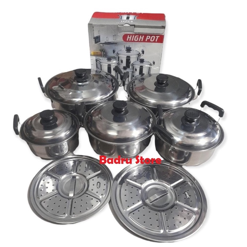 PANCI SET HIGH POT SET 5 PANCI 5 TUTUP PLUS 2 STREAMER
