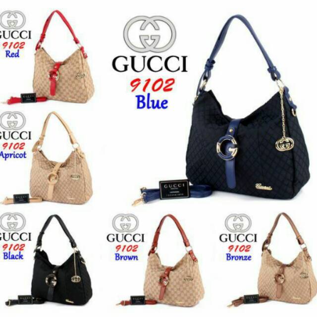 Bag Gucci Hobo Canvas 9102