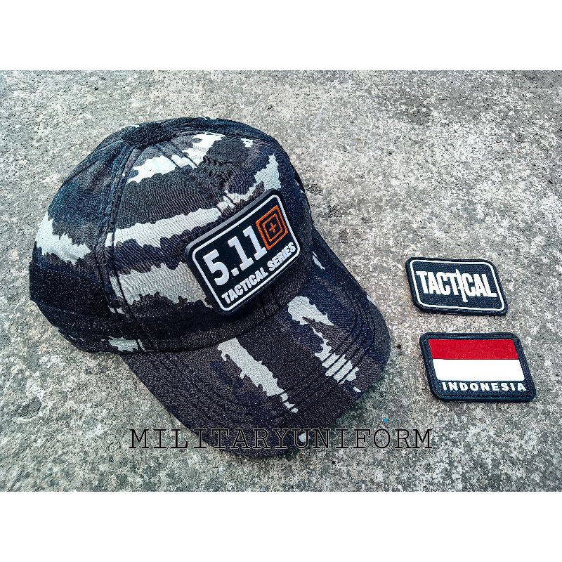 topi tactikal TNI AL velcro