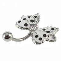 RBI Anting Perut Pita Polkadot Stainless Steel Navel Body Piercing