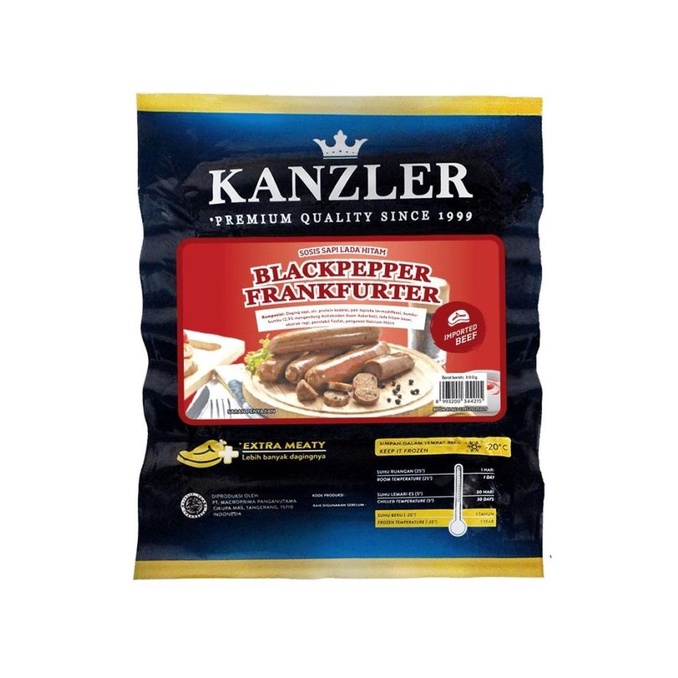 

hanya disini] KANZLER BEEF BLACK PEPPER FRANK 300GR