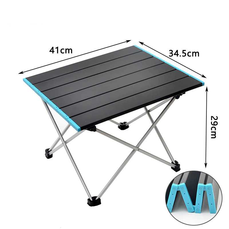 Meja Lipat Piknik Foldable Portable Aluminium