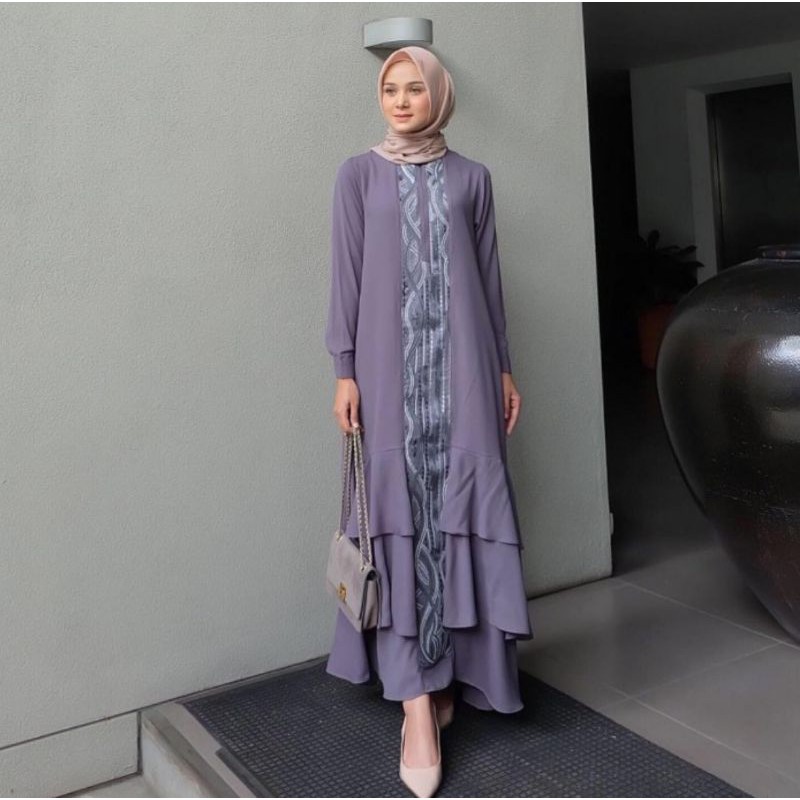 Baju gamis syari wanita terbaru ranai maxy dress termurah
