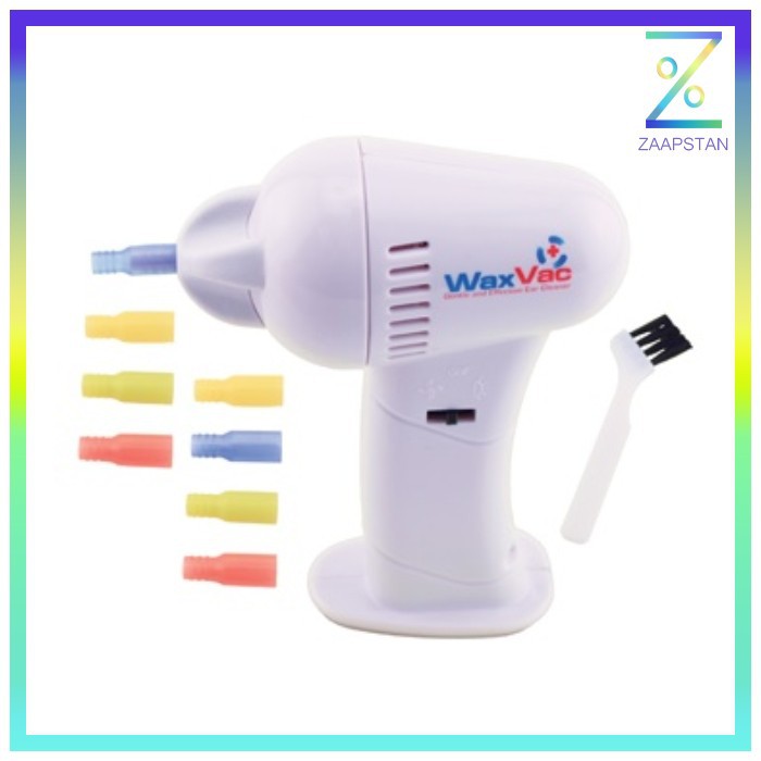 Electric Ear Wax Vacuum Vac Wax Removal Pembersih Telinga - White