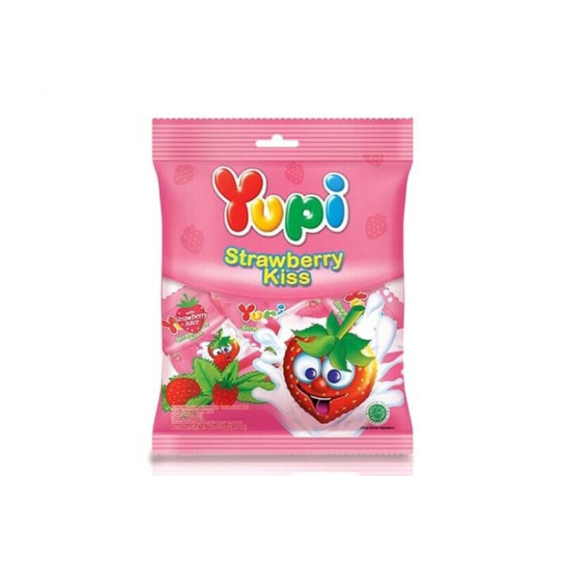 

3 Pak Yupi Strawberry Kiss / Yupi sak 120gr