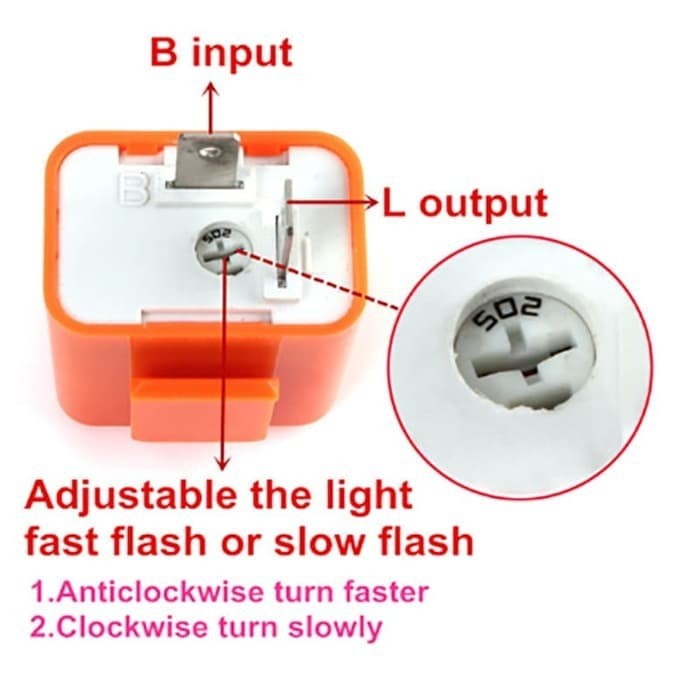 Pengatur Kedipan Lampu Sen / Flasher Relay Sein Led / Atur Kedip Lampu