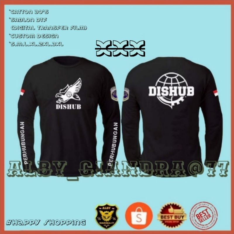 Kaos baju dishub tangan panjang