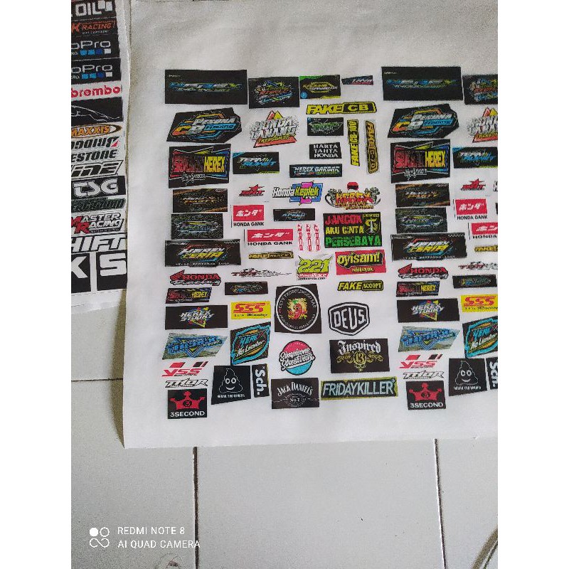 

stiker printinglogo herex ukuran a3+