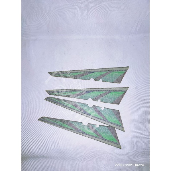 striping list grafich box tutup aki accu rx king rxking 1997 hijau original