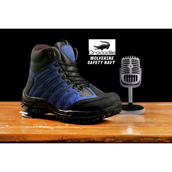 PROMO sepatu safety boots pria crocodile wolveriner