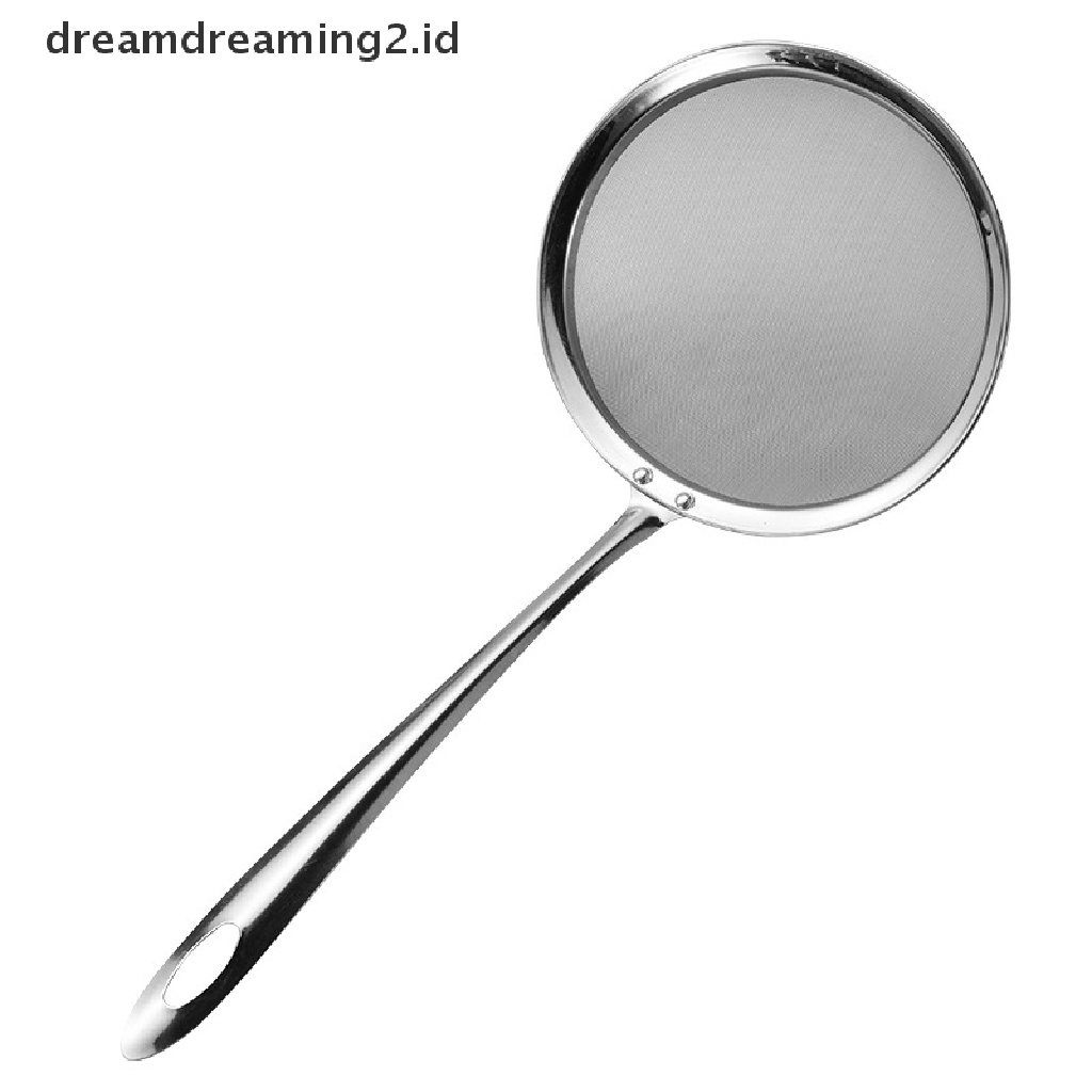 Sendok Saringan Minyak Bahan Stainless Steel Dengan Gagang Panjang