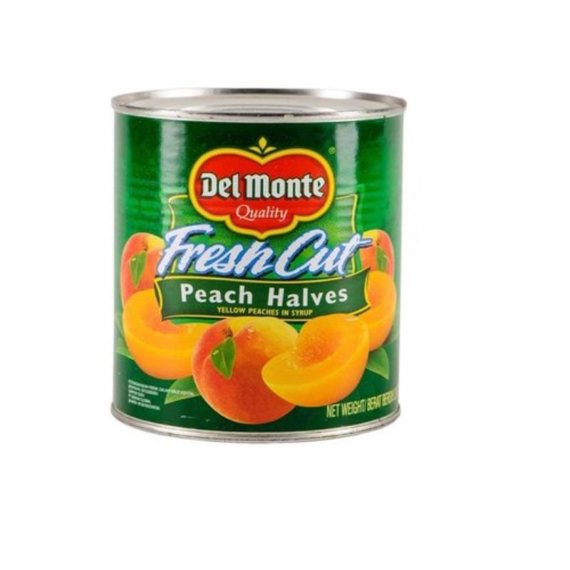 

Del Monte Fresh Cut Peach Halves kaleng