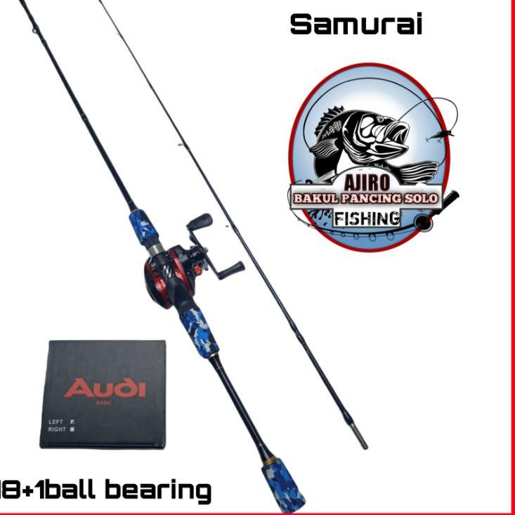 New COD  1.1 satu set joran BC casting fiber solid lentur drag 10 kg panjang 165 180 murah kuat