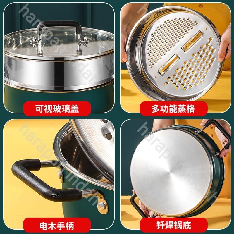 PANCI STEAMER PENGUKUS DENGAN PARUTAN COOKING HOT POT