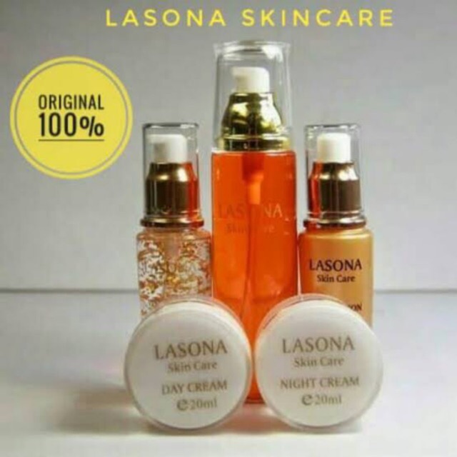 [ original ] lasona skin care | paket lengkap lasona 5in1 besar