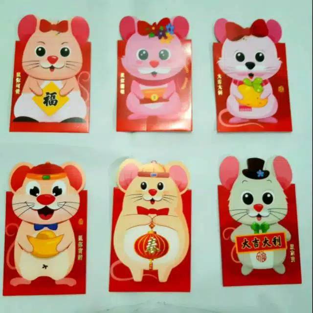 

Angpao Imlek 2020 Tikus Bahan Semi Karton