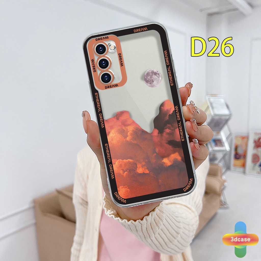 Casing Soft TPU Case Samsung A03 A51 A32 A52 A12 A03S A10S A50 A20S J7 Prime A02S A20 A50S A10 A30S A52S A30 M12 M01S A125 F12 M10S M40S A515F A207F M02S A025 F02S 11 12 13  7 8 6 Plus Ins Colorful Clouds Transparent Case