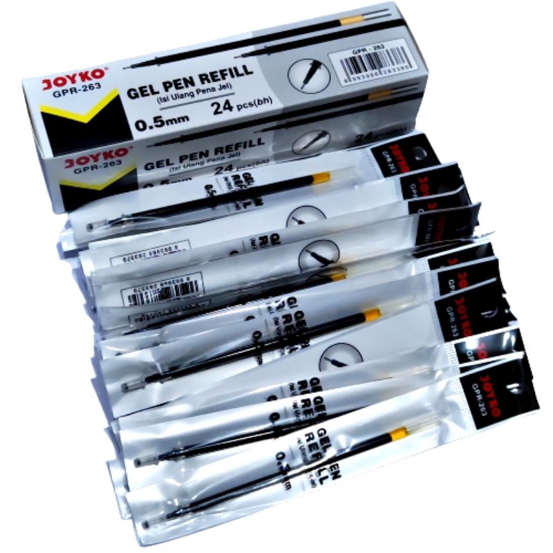 [ERA] Gel Pen Refill Isi Ulang Pen Isi Pulpen Joyko GPR-203 0.5 mm 24pcs