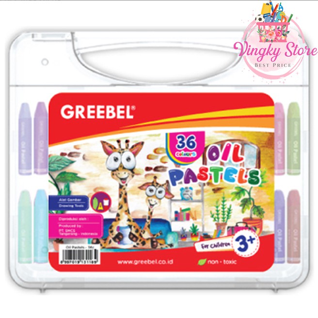 

Crayon / Oil Pastel 36 warna Greebel