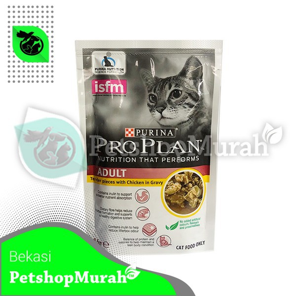 ProPlan Makanan Kucing Ayam Chicken Cat Food Pouch Sachet 85 gram