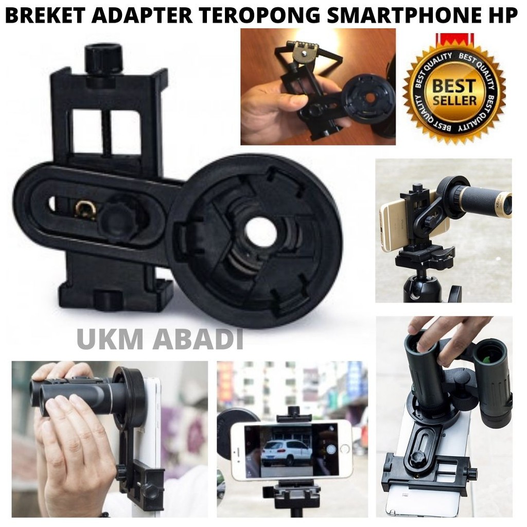 Mount Breket Teropong Smartphone HP WNJ01 Stand Holder Adapter Telescope 111159