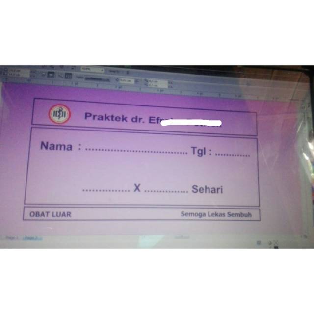 

Etiket Label Stiker Sticker Salep Pot Klinik Rumah Sakit Isi 600pc