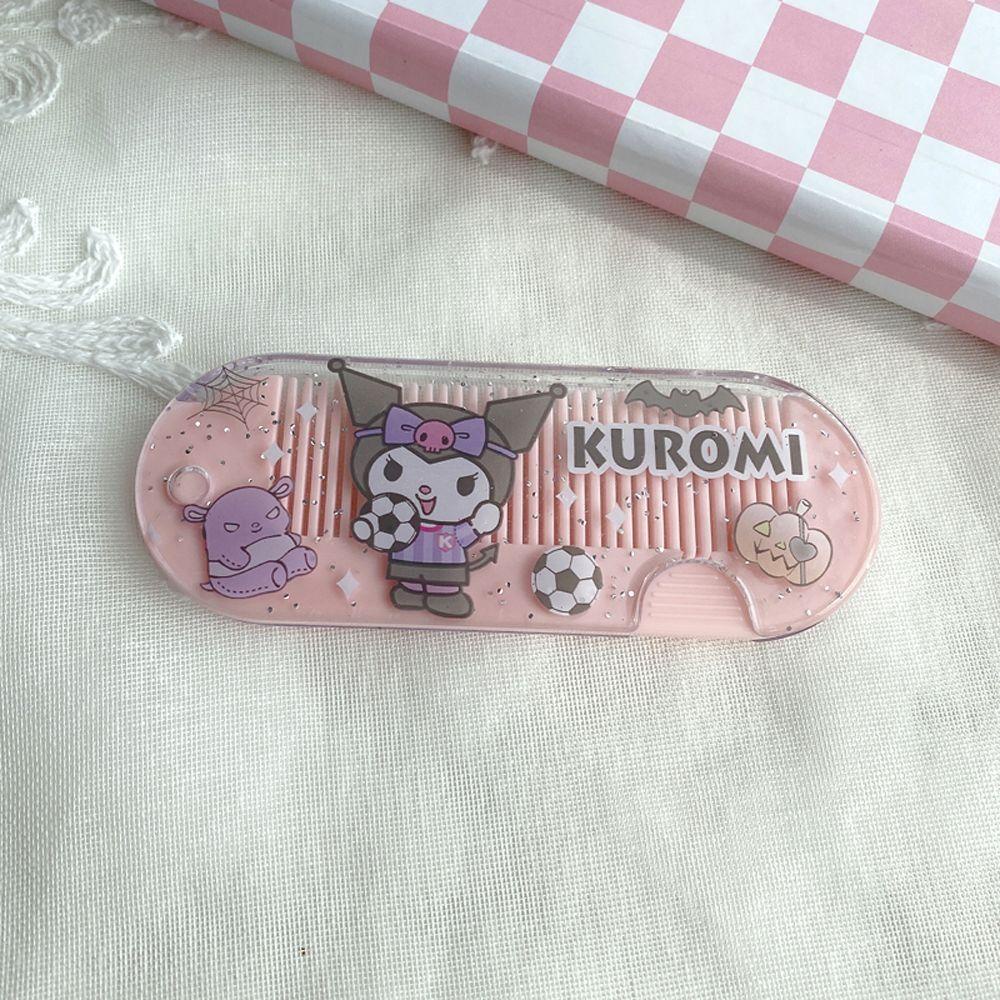 Sisir Lipat Agustina Mymelody Kawaii Travel Gadis Hadiah Kitty Anak Sikat Perawatan Rambut