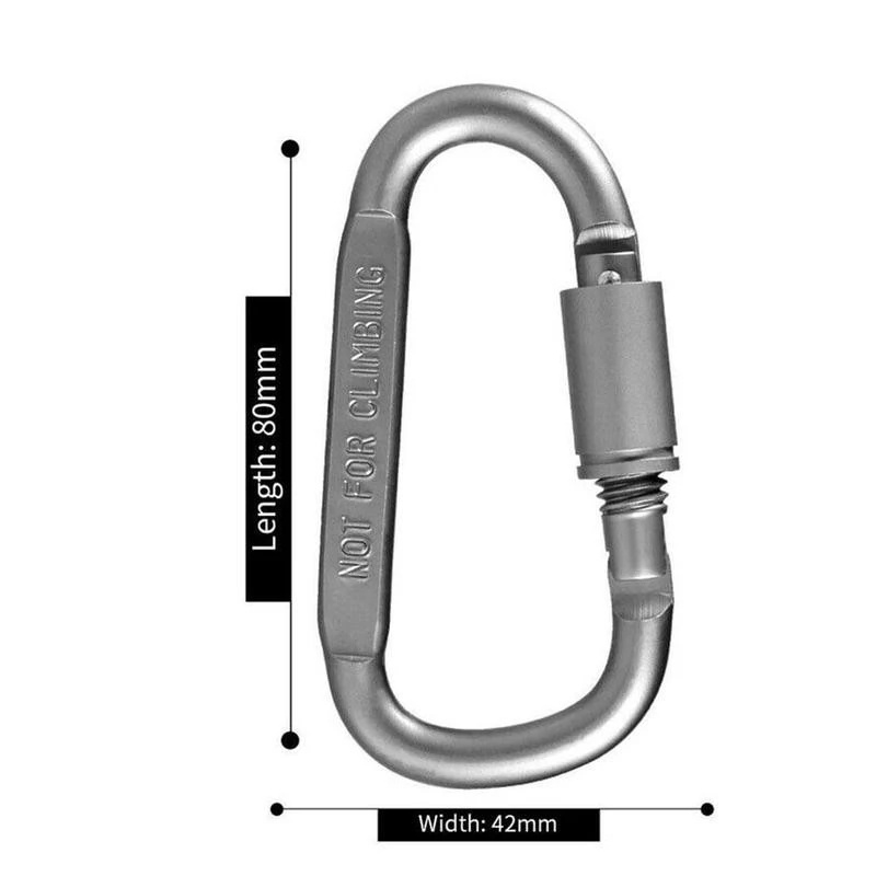 Carabiner Bentuk D Bahan Aluminum Alloy Untuk Tas Backpack