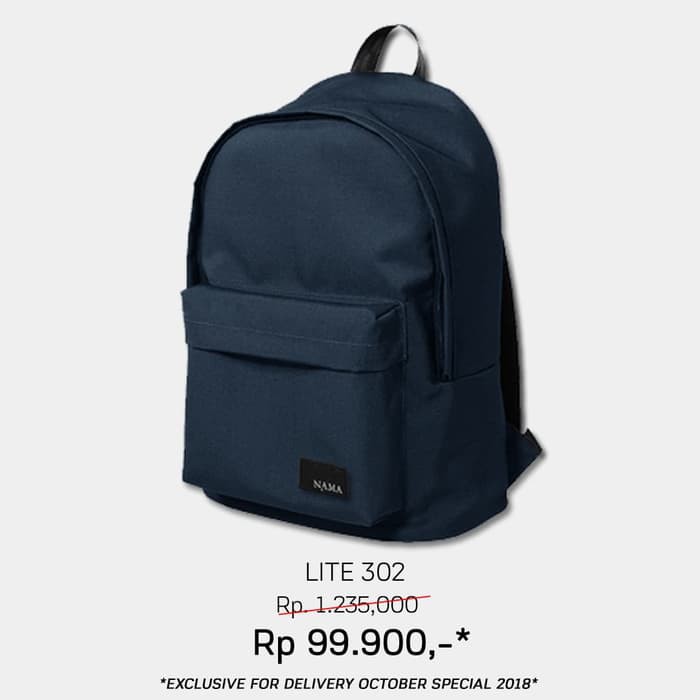 Tas Backpack By Nama Lite No.302 NAVY - Warranty Lifetime (-Unisex)-